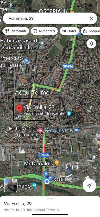 Appartamento Lella Zona Terme Centro E Vicino Habilita-Villa Igea Acqui Terme Buitenkant foto